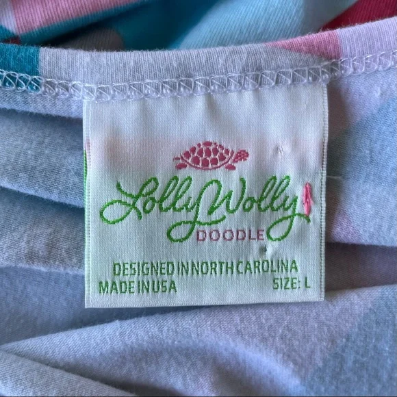 •Lolly Wolly Doodle• Geometric Pattern Olivia Dress - Size Large - Picture 2 of 7